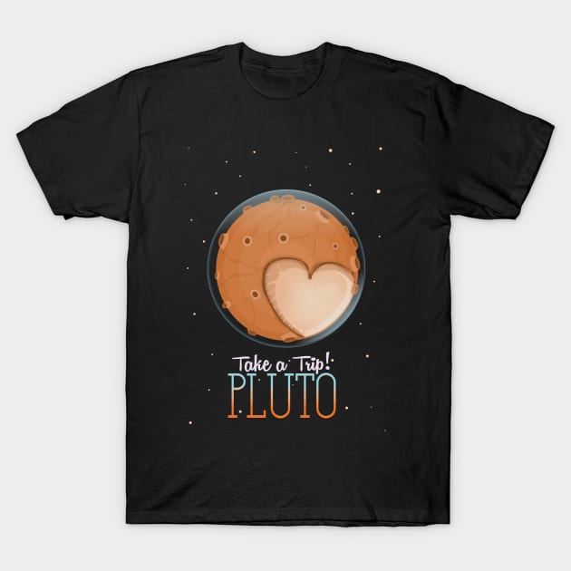 Take a Trip! Pluto T-Shirt by nickemporium1